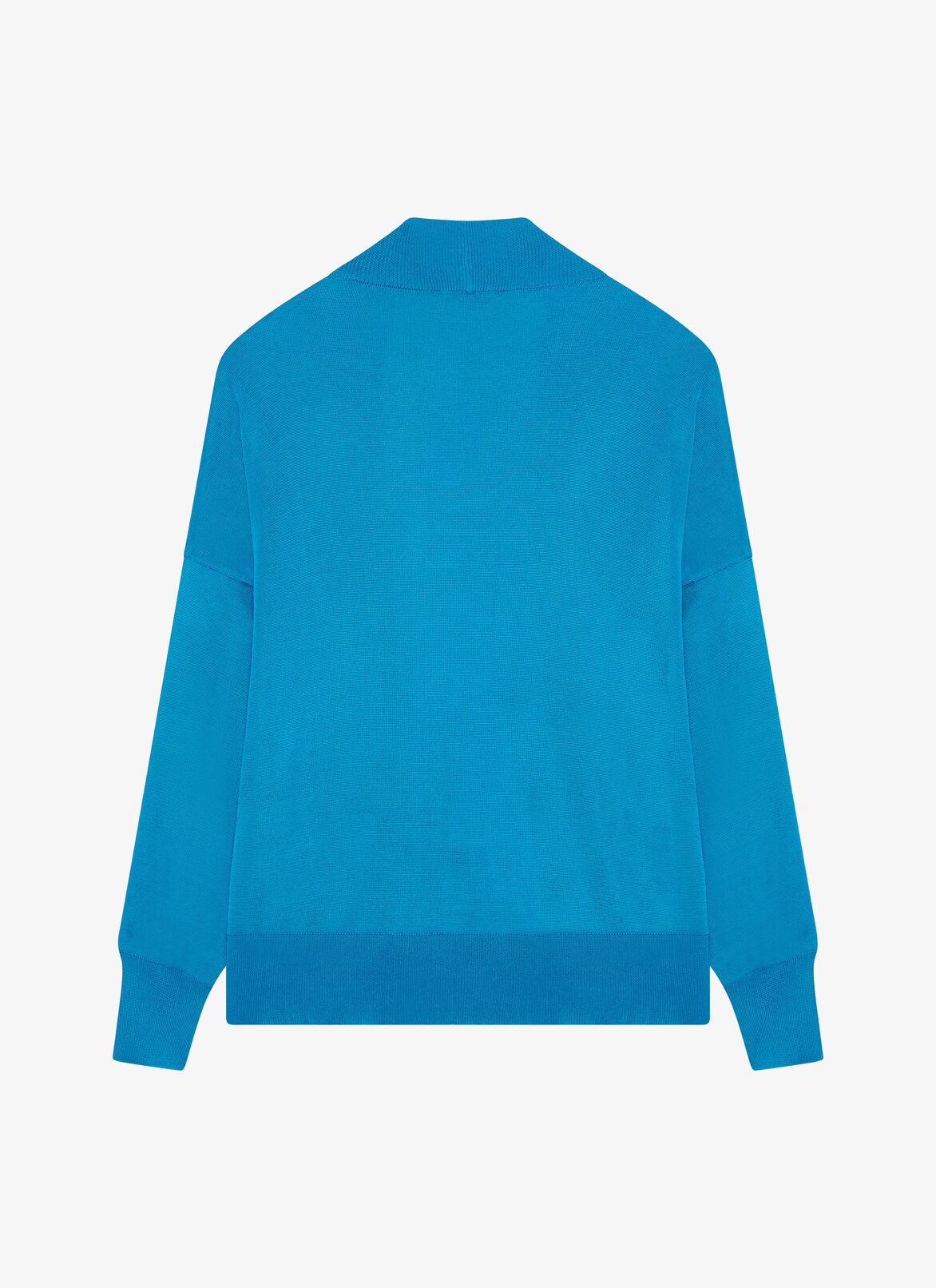 High Shine Cardigan ALAÏA BLUE HIGH SHINE CARDIGAN
